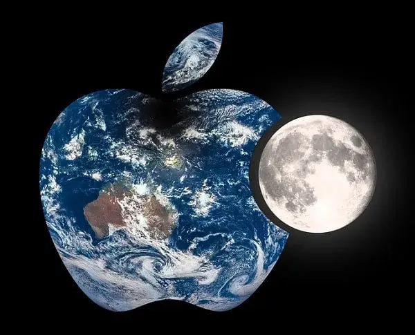 Logo de Apple y el mundo